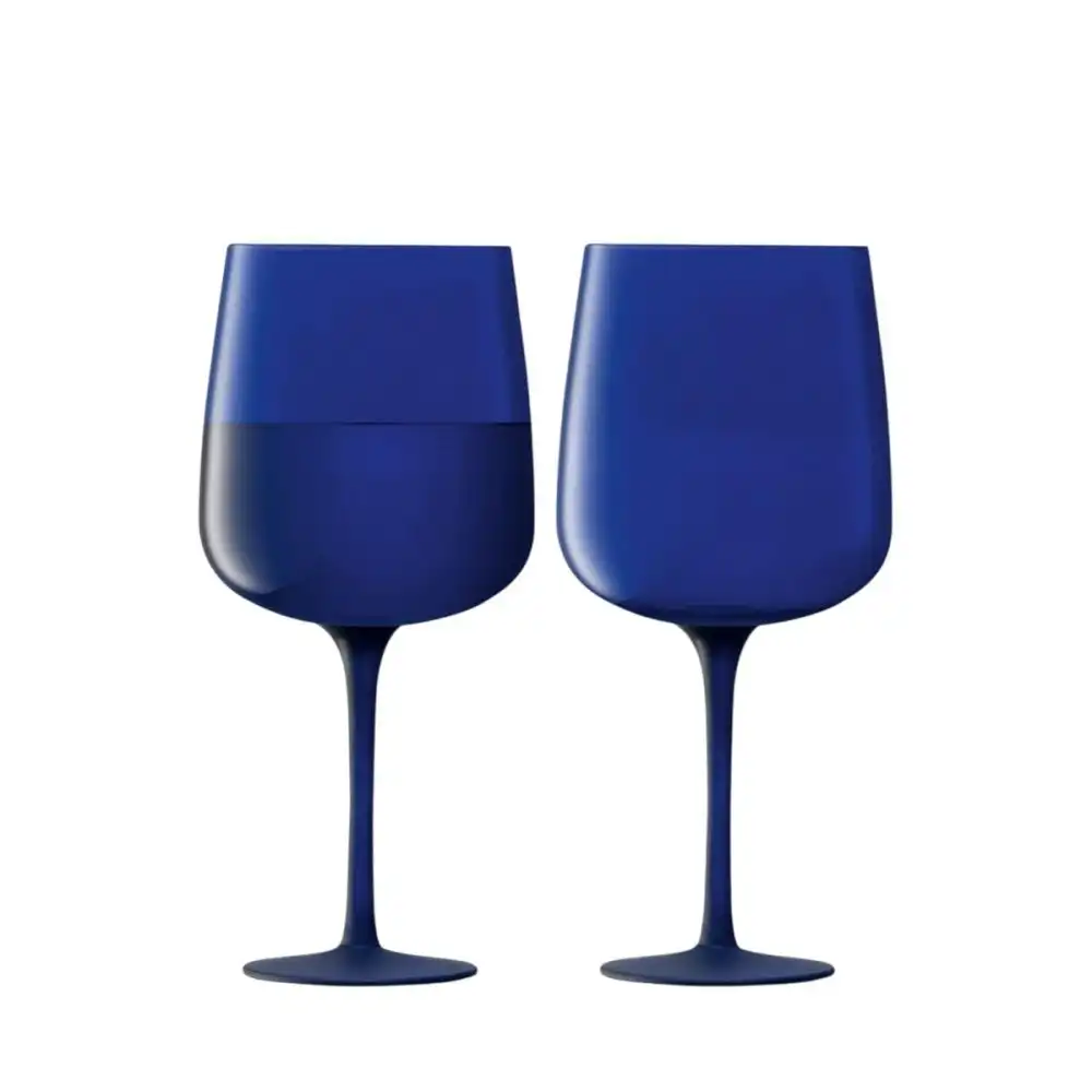 LSA Arc Contrast 11oz Wine Glasses (Set of 2) | Cobalt