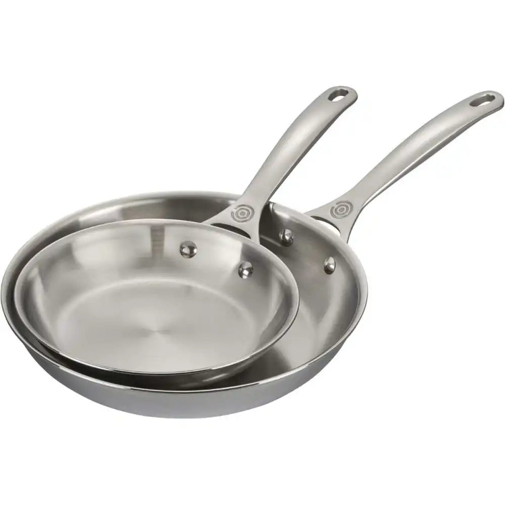 Le Creuset Signature Stainless Steel 2-Piece Fry Pan Set