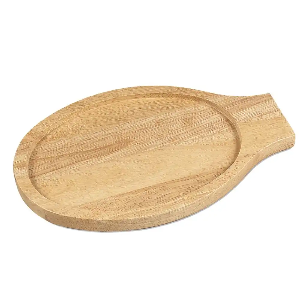 Browne Foodservice Oval Wooden Underliner for Cast Iron Fry Pan