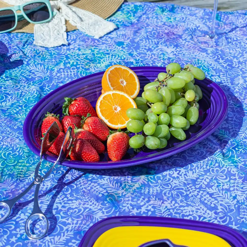 Alternative view of Fiesta® 13.6" Large Oval Serving Platter |Twilight