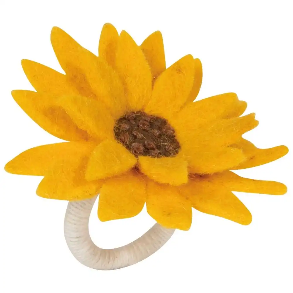 Now Designs by Danica Felt Napkin Ring | Sunflower Splendor