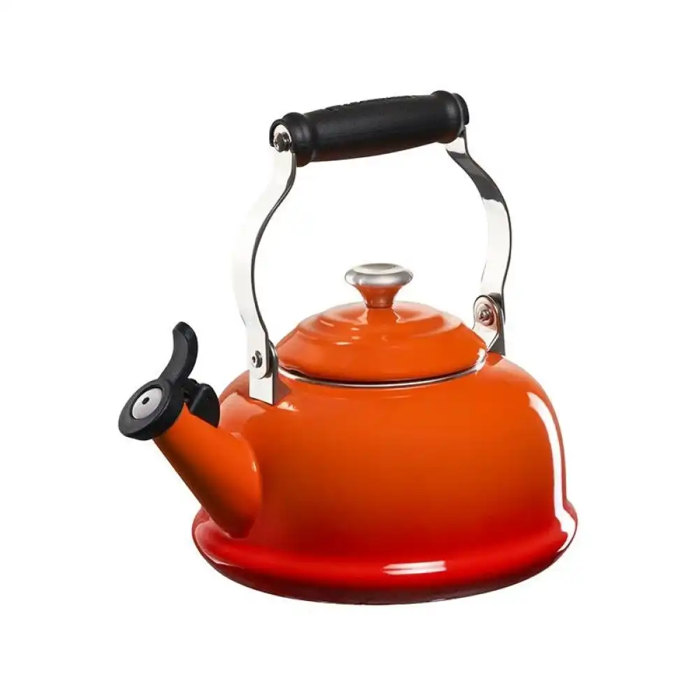Le Creuset 1.7 Qt. Classic Whistling Kettle with Stainless Steel Knob | Flame Orange