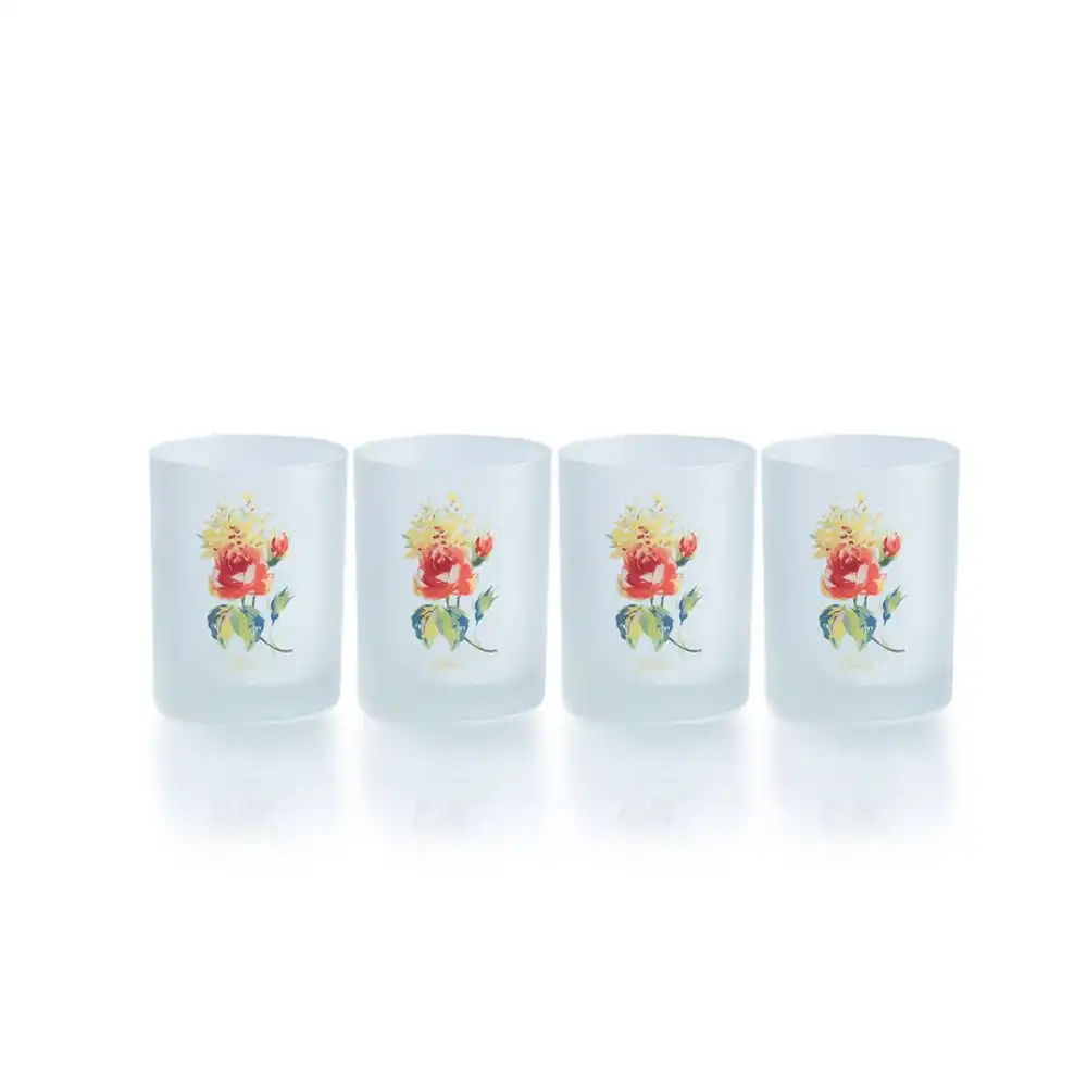 Fiesta® 14oz Double Old Fashioned Glasses (Set of 4) | Floral Bouquet