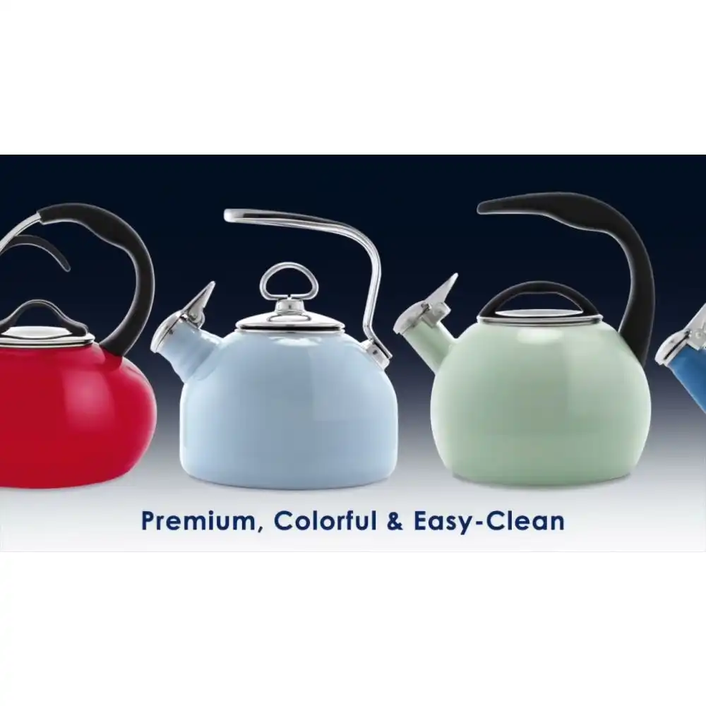 Alternative view of Chantal 1.8Qt. Enamel-on-Steel Classic Tea Kettle | Black