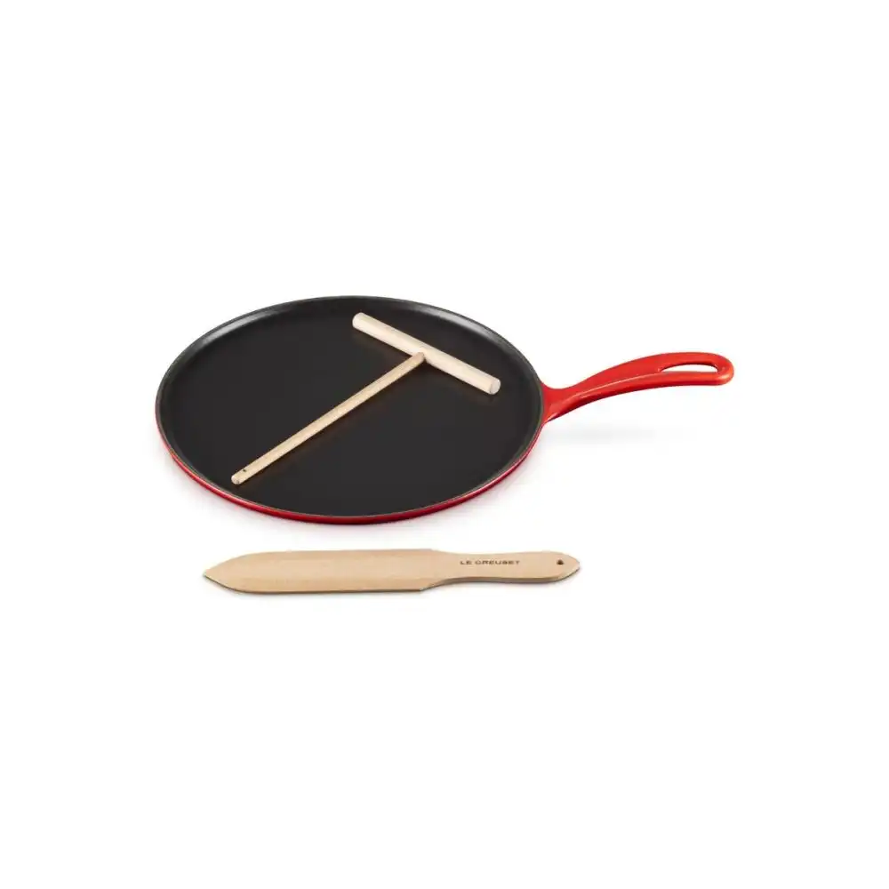 Le Creuset 10.25" Traditional Round Crepe Pan | Cerise