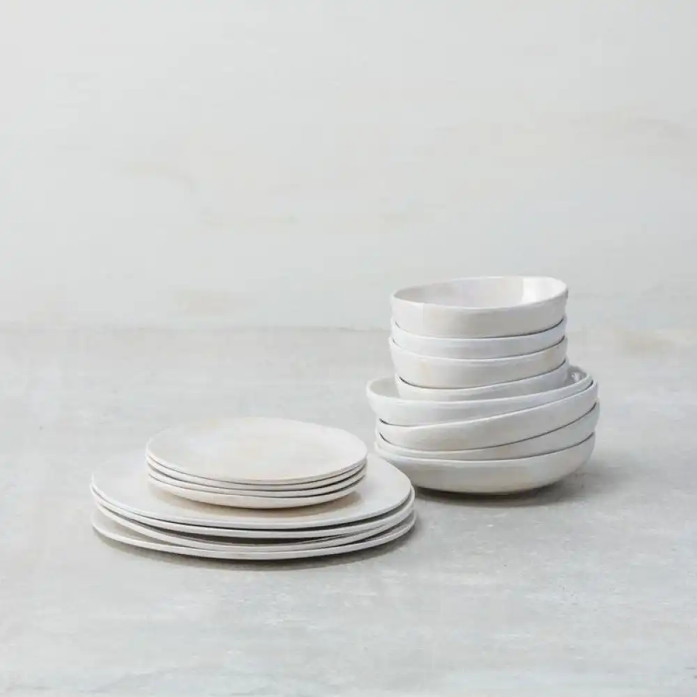 Alternative view of Fortessa Cloud Terre Collection No. 2 16-Piece Dinnerware Set | White