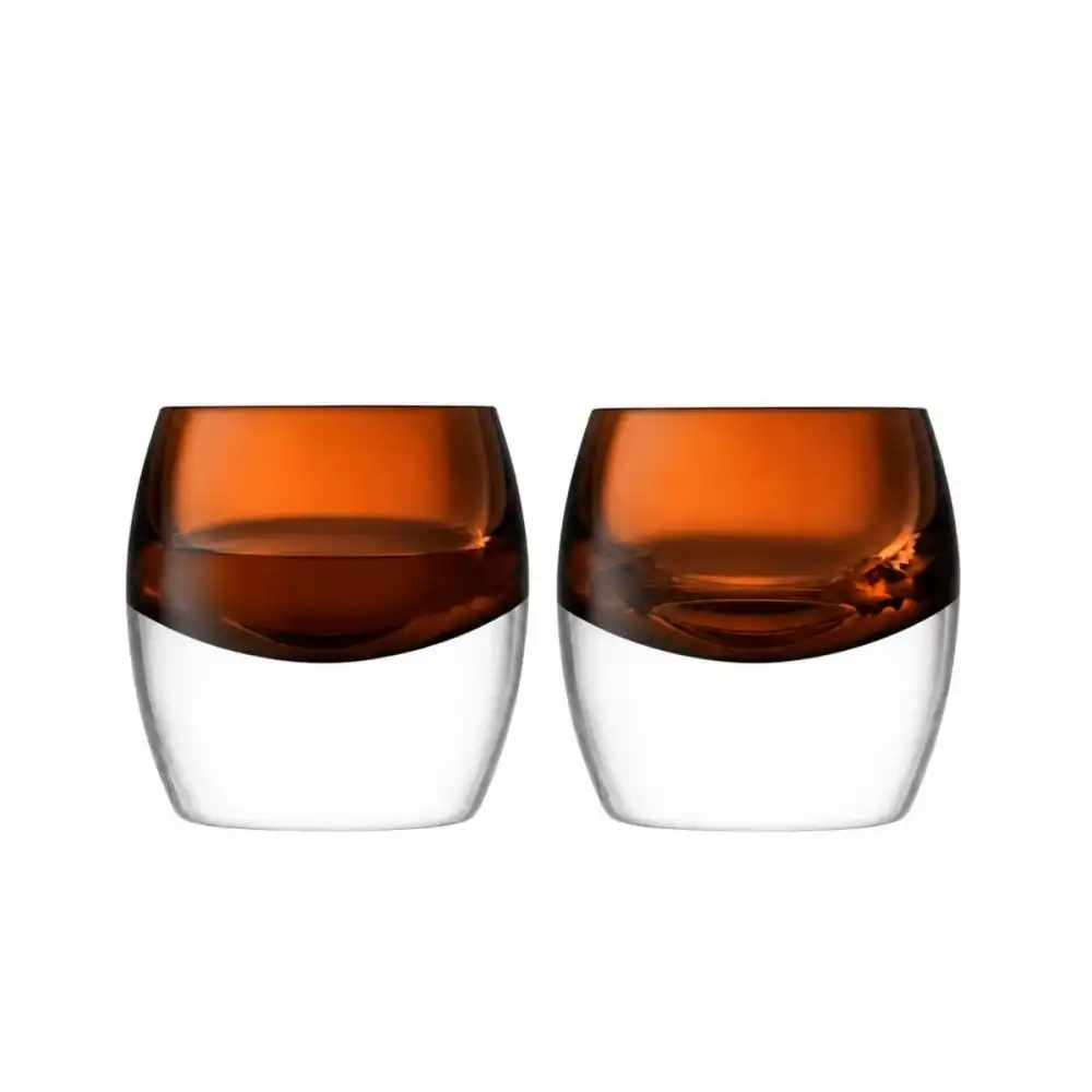 LSA Whisky Club 8oz Tumbler (Set of 2) | Peat Brown