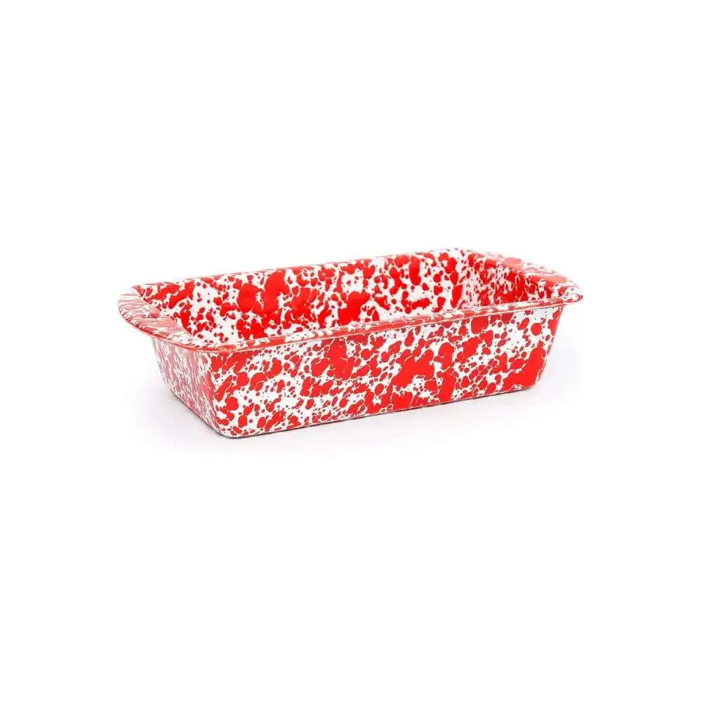 Crow Canyon 1.5 Qt. Loaf Pan | Red Splatter