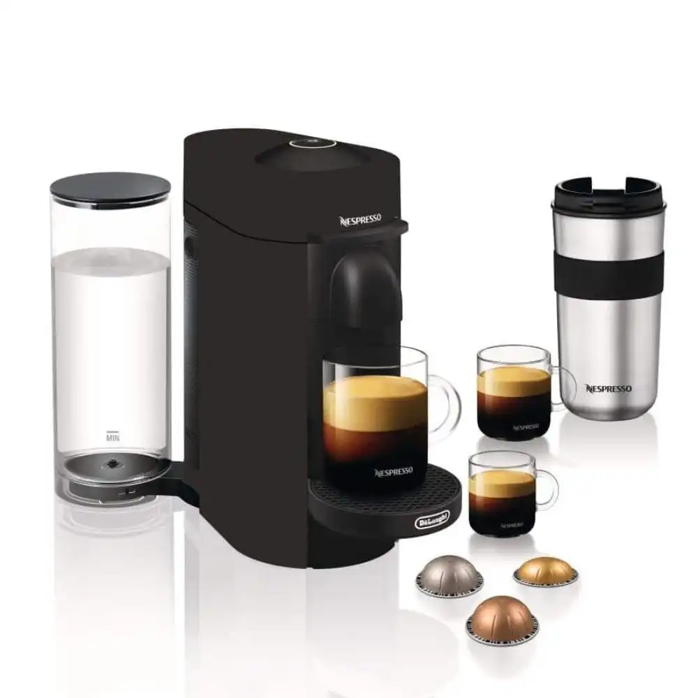 Alternative view of Nespresso Vertuo Plus Pod Capsule Coffee & Espresso Maker by De'Longhi | Limited Edition Black Matte