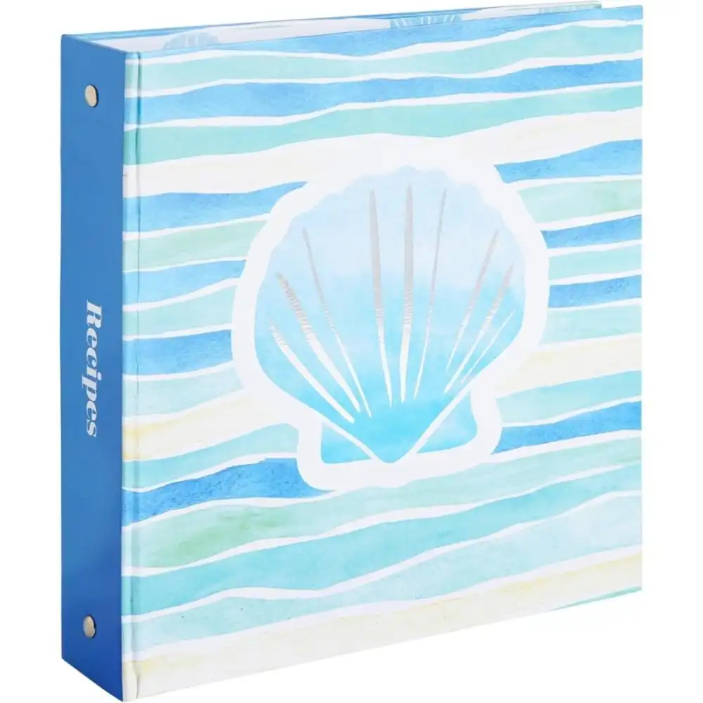 C.R. Gibson Pocket Page Recipe Binder | Coastal