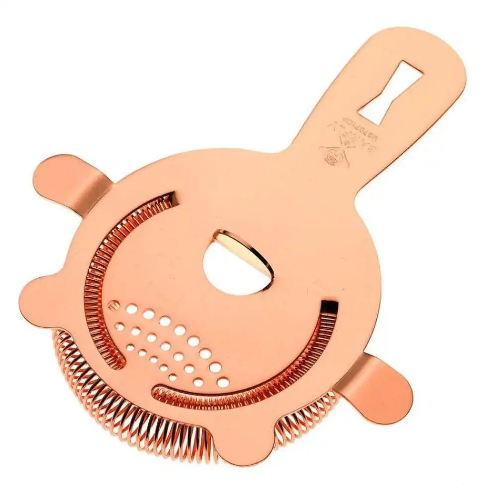 Alternative view of Mercer Barfly 4 Prong Heavy-Duty Spring Bar Strainer | Copper Plated