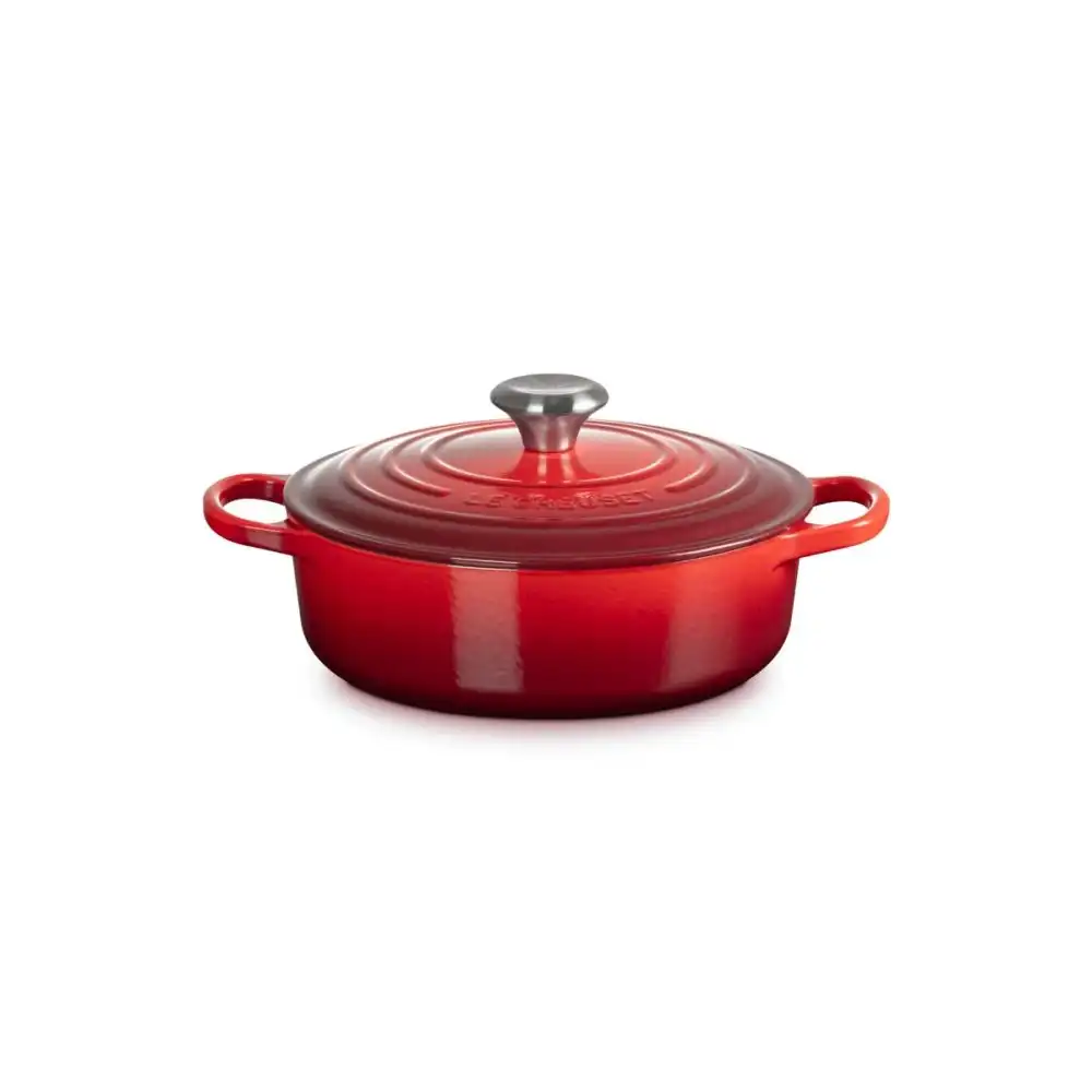 Alternative view of Le Creuset Signature 3.5 Quart Round Wide Oven | Cerise