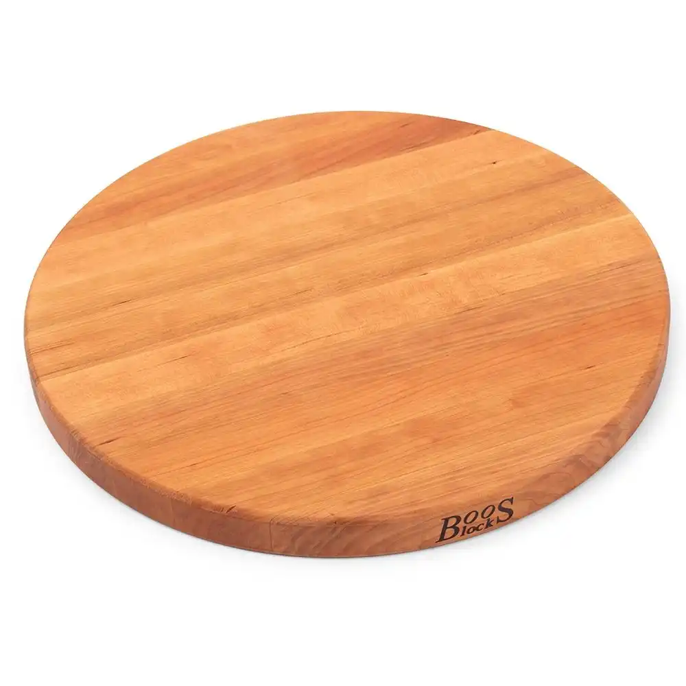John Boos - 18" Round Cutting Board - Edge Grain – Cherry
