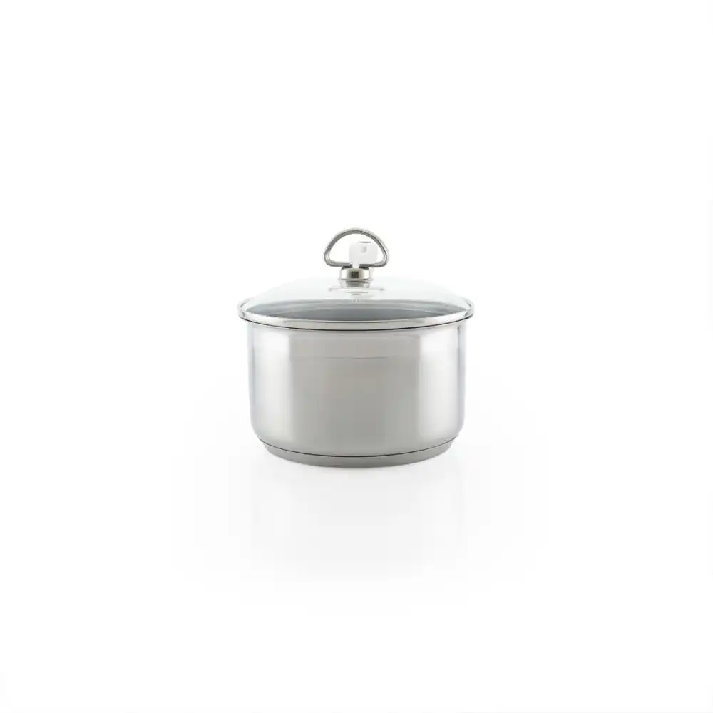 Alternative view of Chantal 21 Steel Induction 2 Qt. Saucepan with Glass Lid