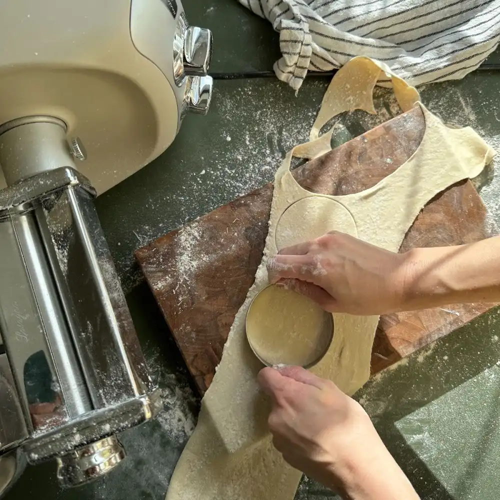 Alternative view of Ankarsrum Original Stand Mixer Attachment | Lasagna Pasta Roller