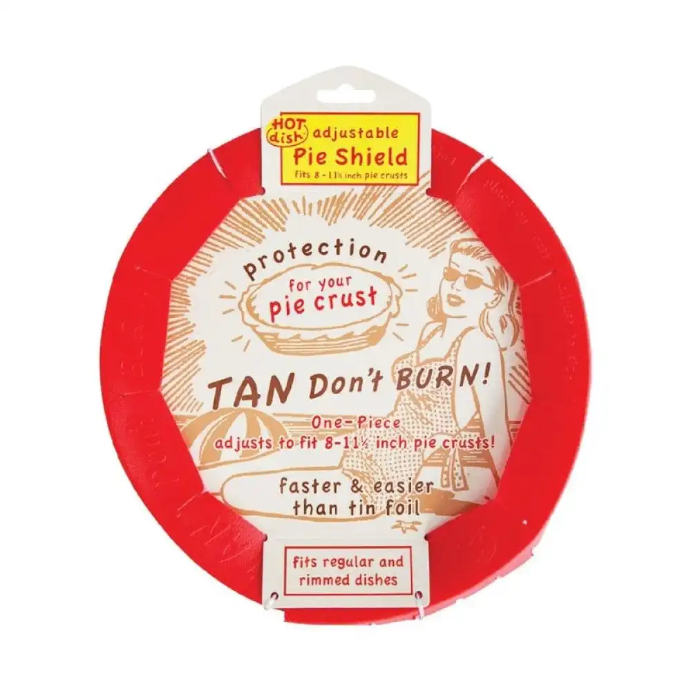 Alternative view of Adjustable 1-Piece Silicone Pie Crust Shield by Talisman Designs