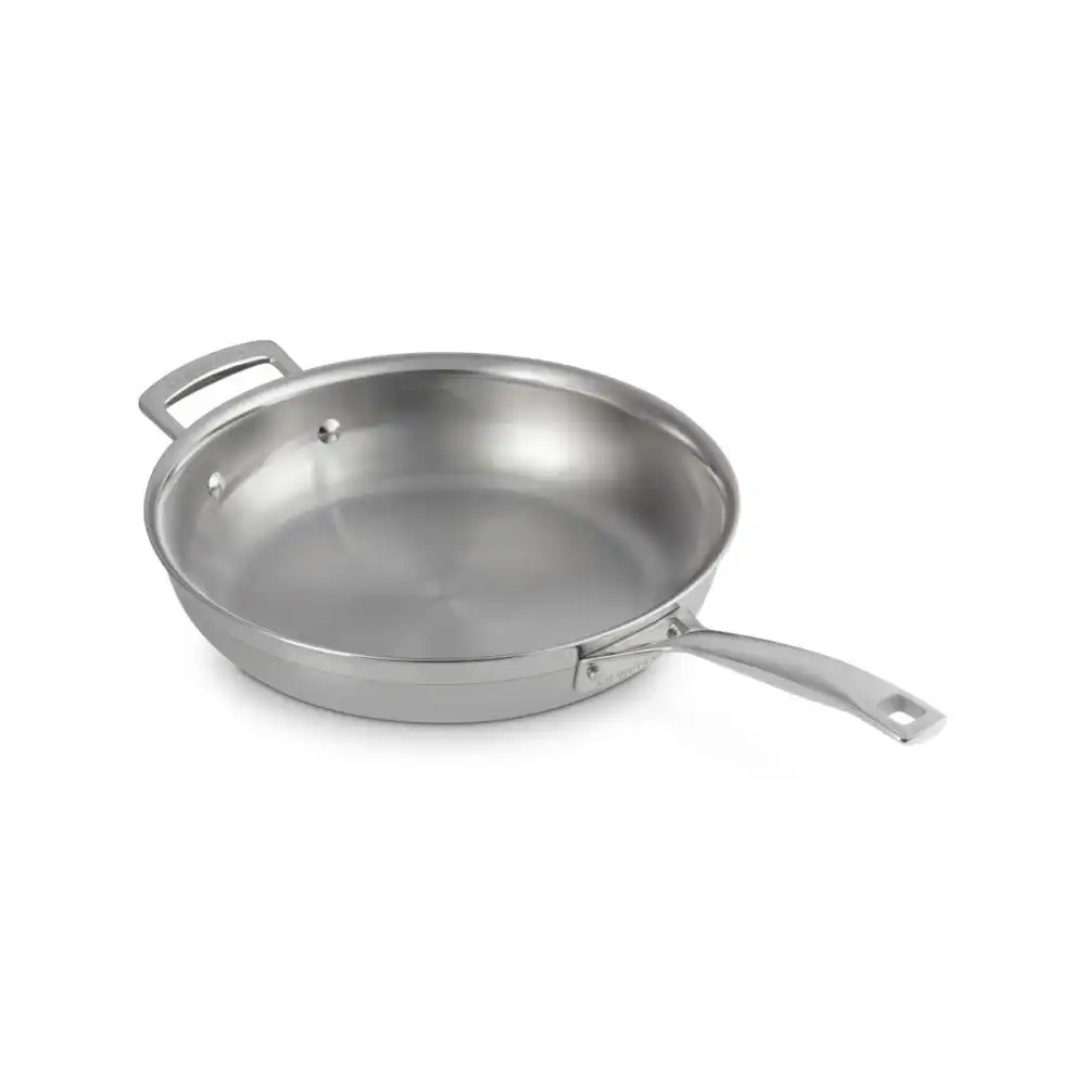 Alternative view of Le Creuset Classic Stainless Steel 11" Shallow Round Fry Pan
