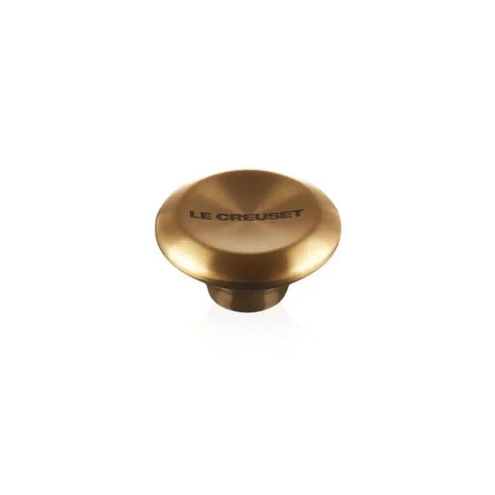 Alternative view of Le Creuset Signature Light Gold Knob | Medium