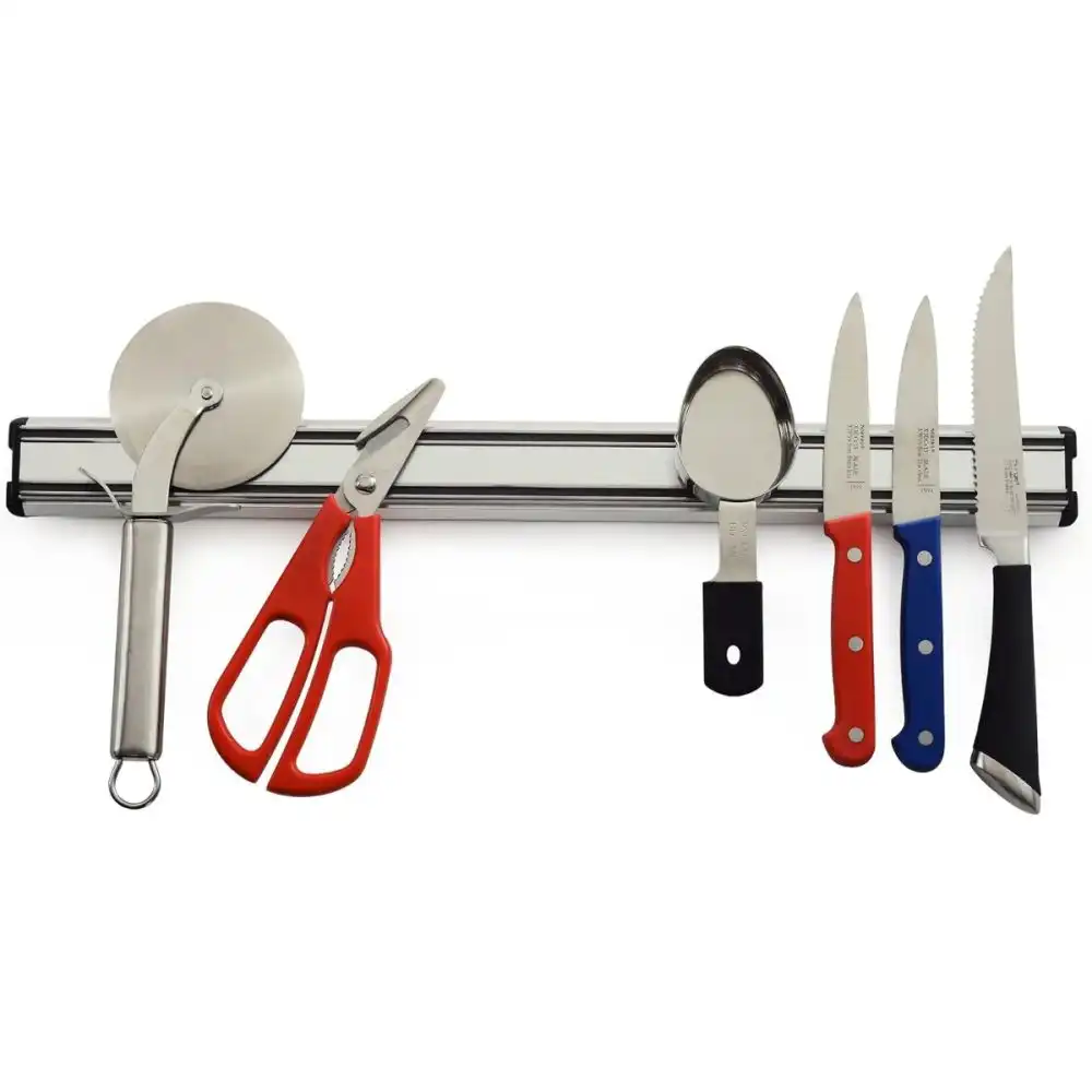 Alternative view of Norpro Magnetic Knife Strip 18" Aluminum Magnetic Knife Bar