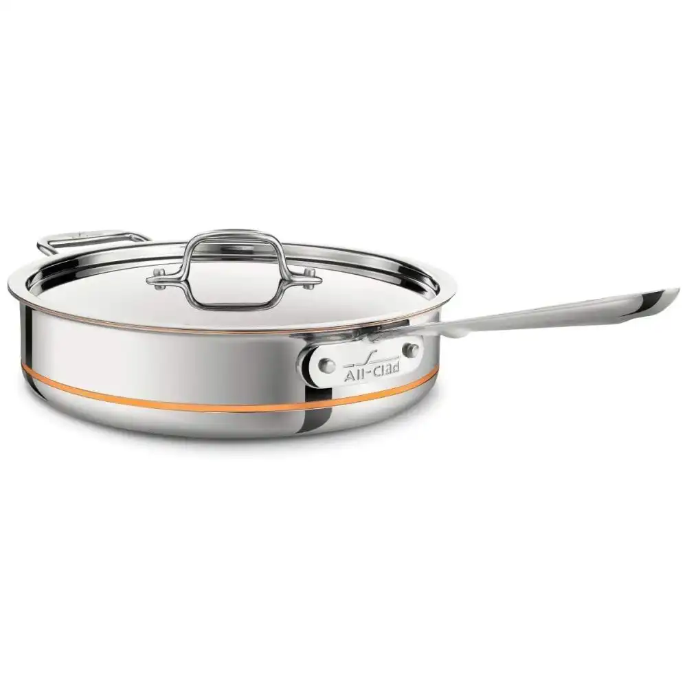 All-Clad Copper Core 5-Ply Bonded Stainless Steel 3 Qt. Saute Pan with Lid