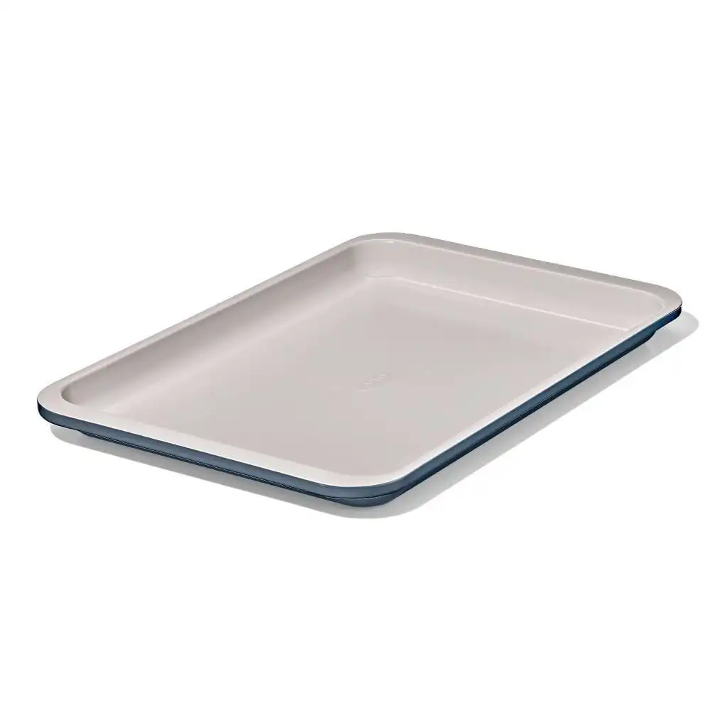 Alternative view of OXO Good Grips Non-Stick Pro Ceramic Coated Metal Bakeware Quarter Sheet Pan | Storm Blue