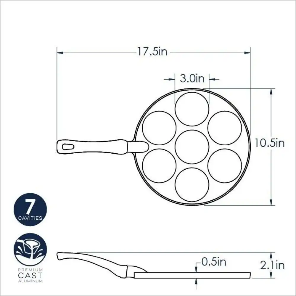 Alternative view of Nordic Ware The Original Silver Dollar Pancake Pan