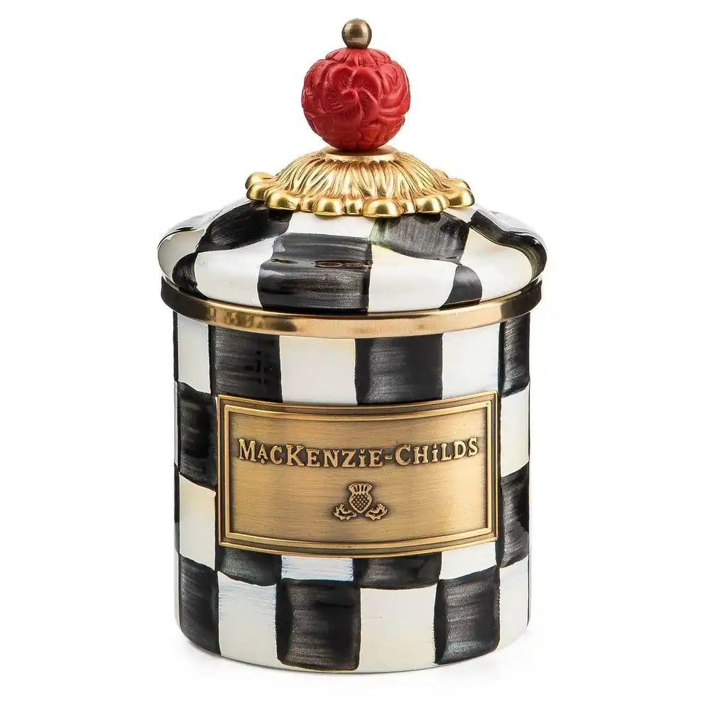 MacKenzie-Childs Courtly Check 14oz Mini Canister