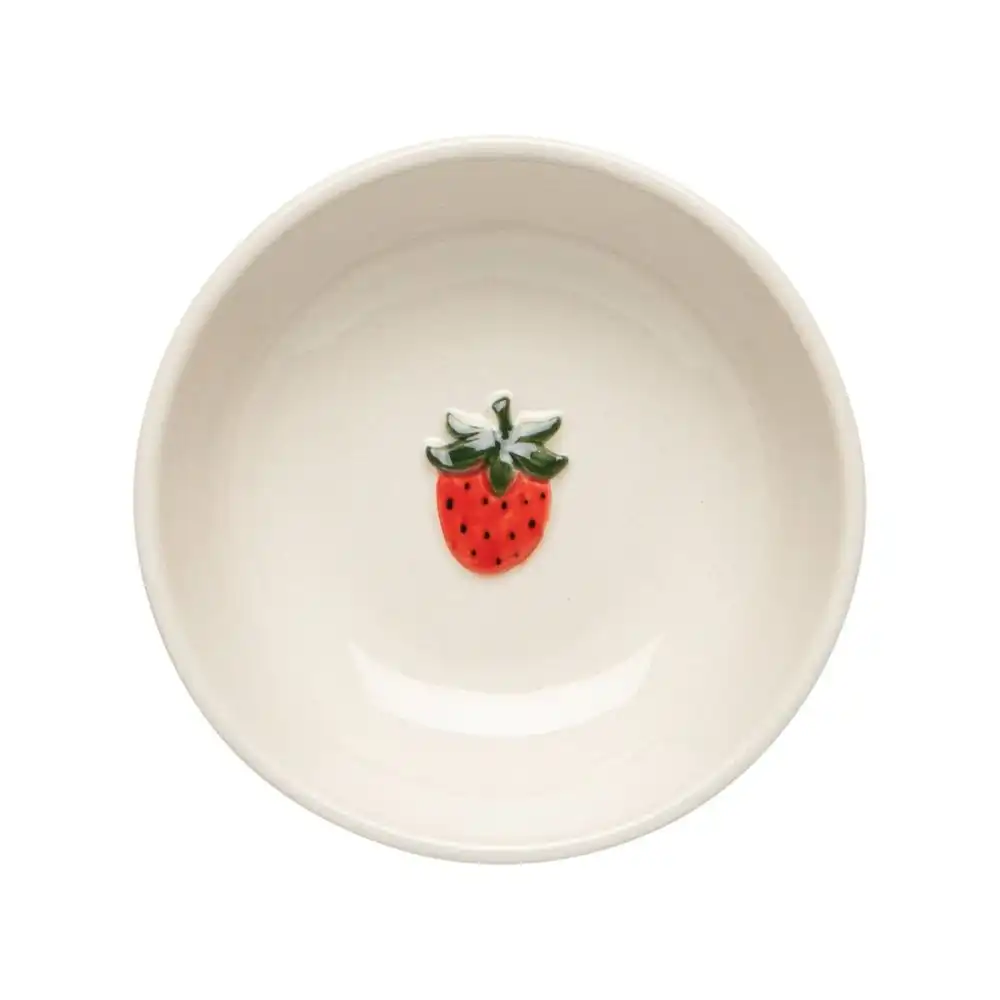 Danica Jubilee Petite Motif 3oz Embossed Pinch Bowl | Strawberry