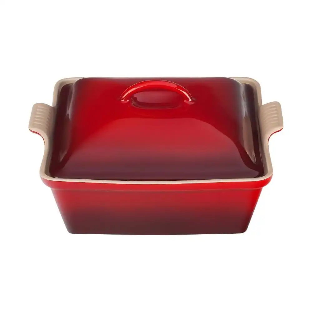 Le Creuset 2.5 Qt. Square Heritage Covered Casserole | Cerise