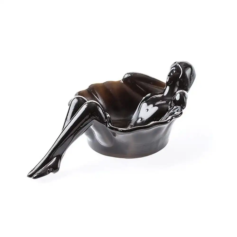 Mosser Glass Bathing Beauty Soap Dish | Black