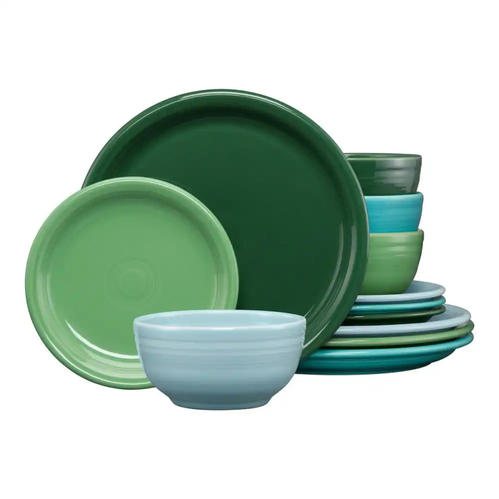 Fiesta® 12-Piece Bistro Coupe Dinnerware Set (Service for 4) | Aegean