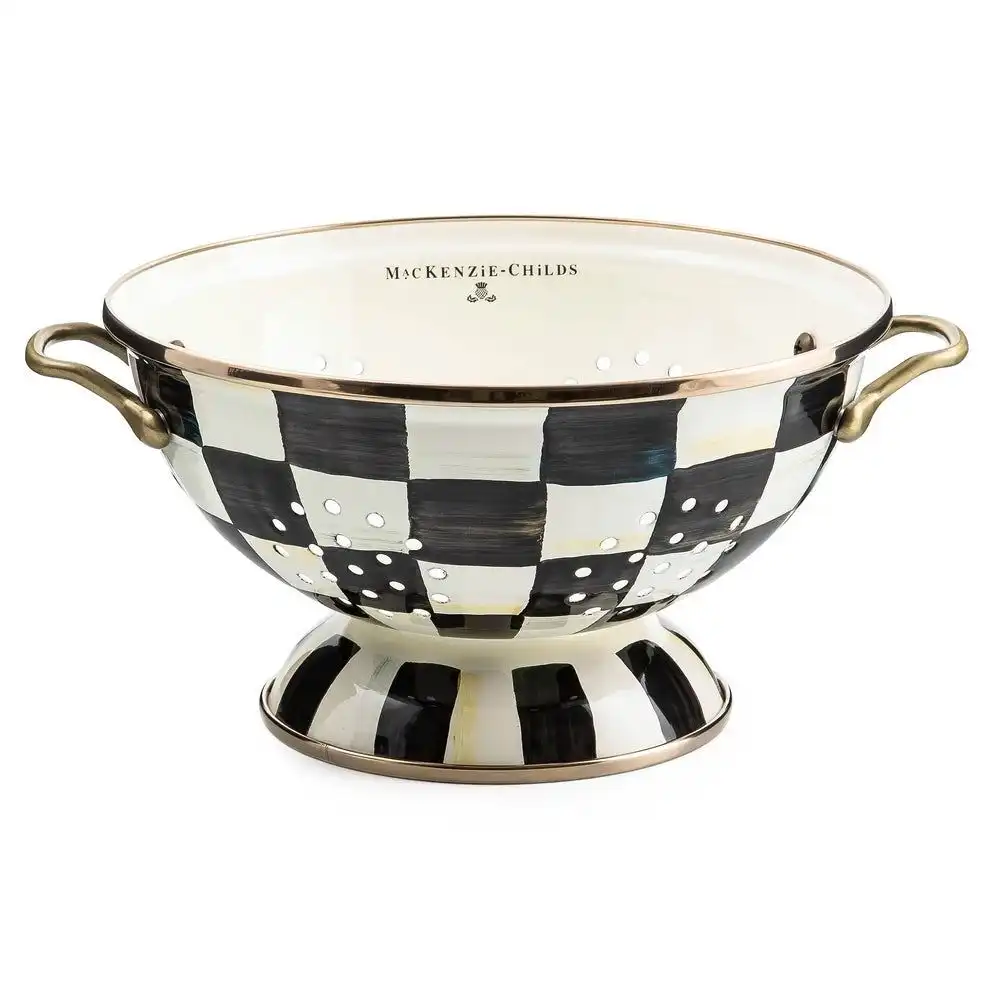 MacKenzie-Childs Courtly Check 2.75 Qt. Large Colander
