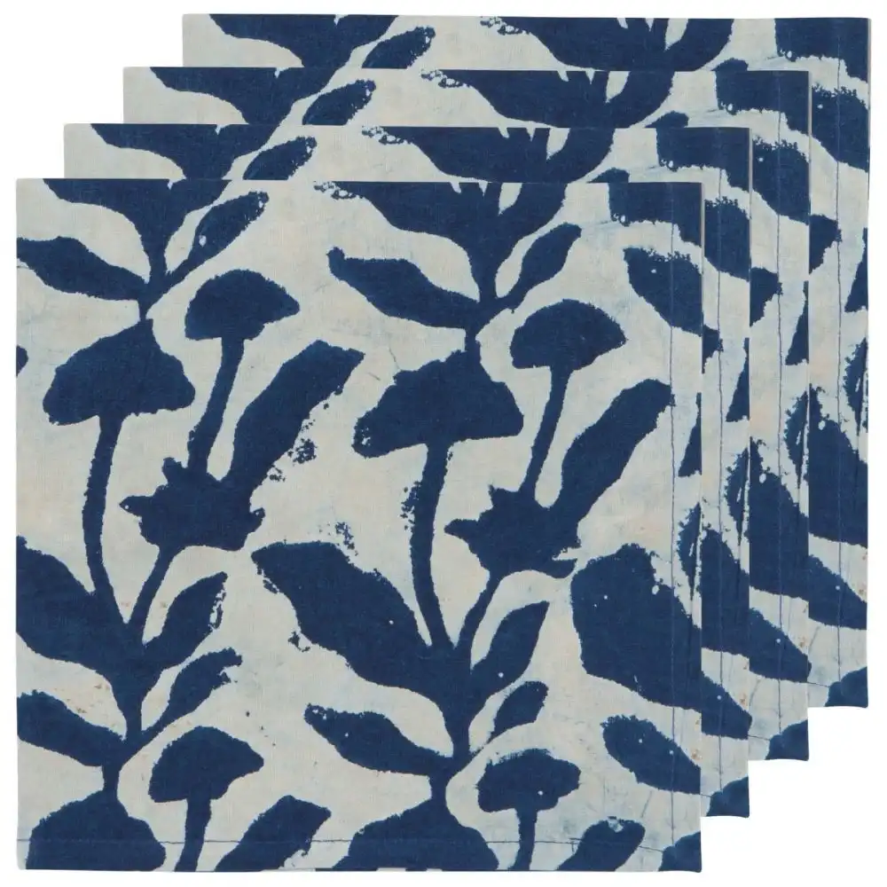 Danica Heirloom 18" Block Print Napkins (Set of 4) | Flourish