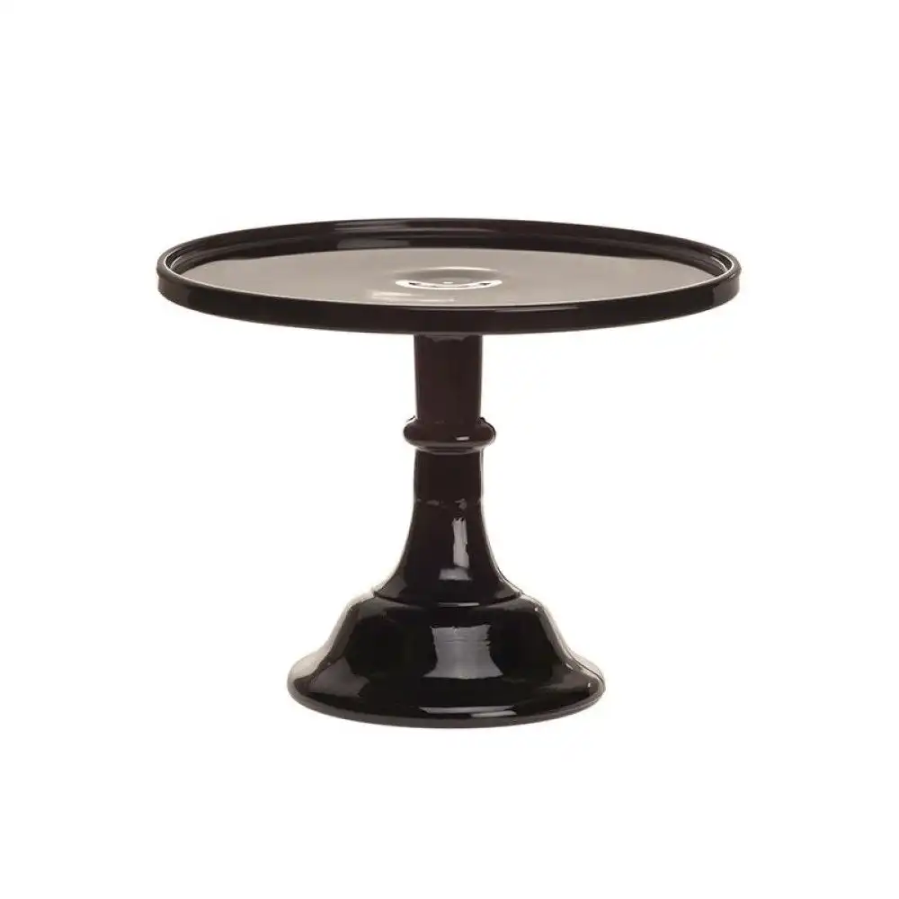 Mosser Glass 10" Cake Plate | Black Raspberry