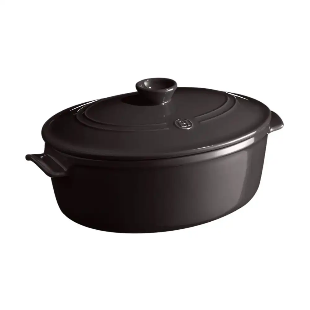 Emile Henry 6.3 Qt. Oval Dutch Oven | Charcoal