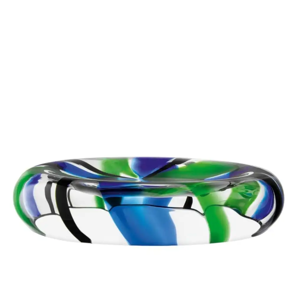 LSA Folk 14.25" Reverse Bowl | Black, Blue & Green