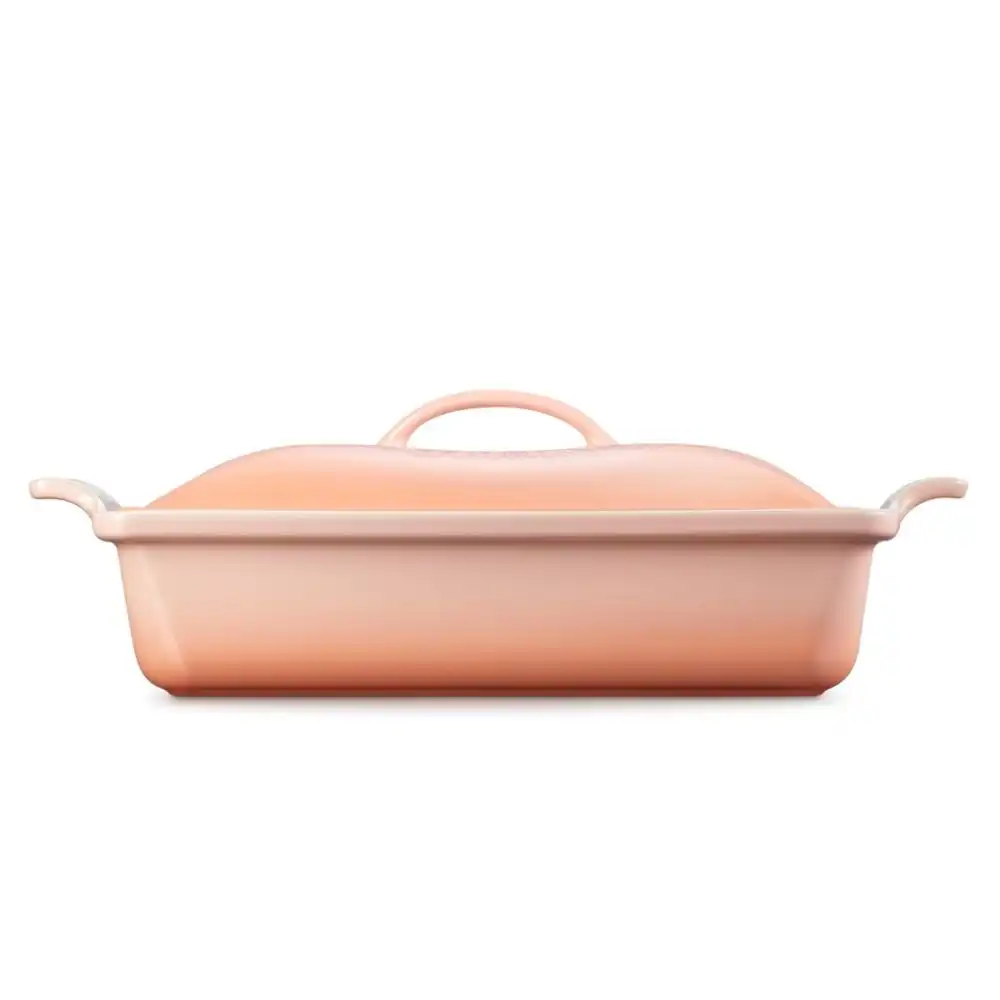 Alternative view of Le Creuset 4 Qt. Heritage Covered Rectangular Casserole | Pêche