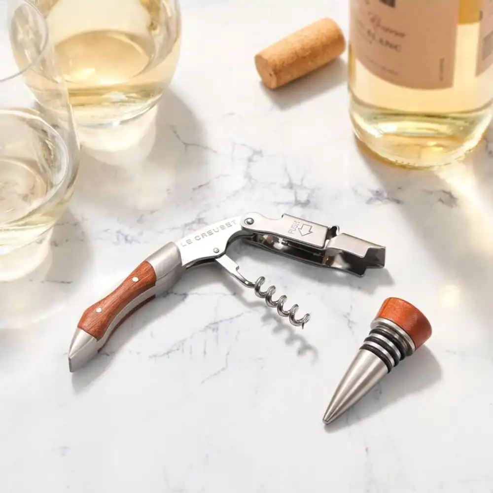 Alternative view of Le Creuset Rosewood Waiter's Friend Corkscrew & Stopper Set