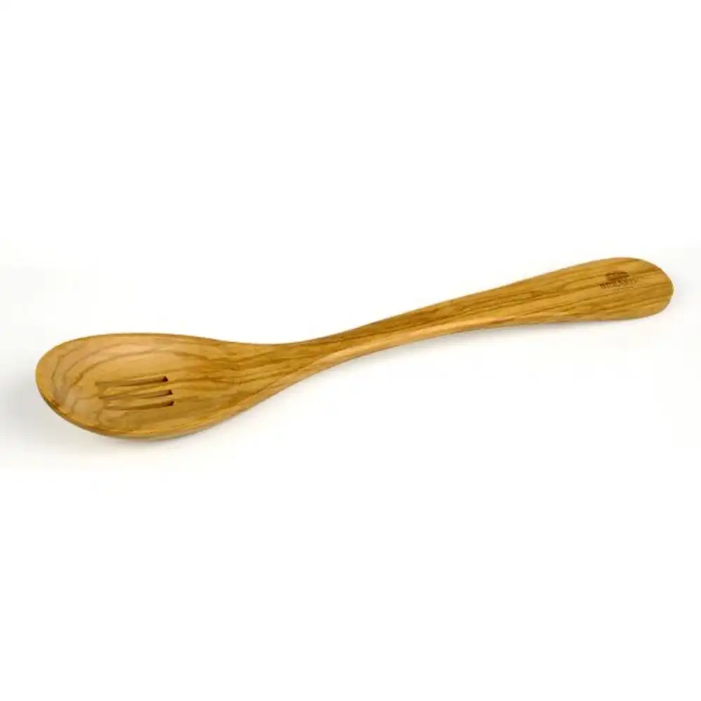 Alternative view of Berard Slotted Cooking Spoon - Olive Wood