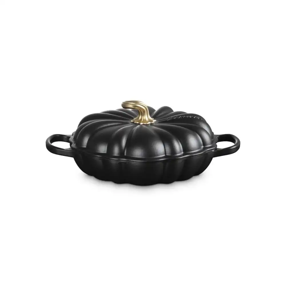Alternative view of Le Creuset Signature 2.75 Qt. Pumpkin Braiser | Licorice