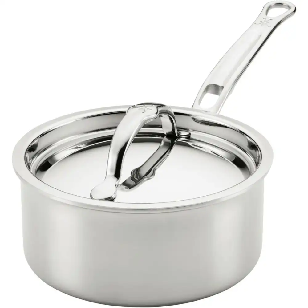 Alternative view of Hestan ProBond® Luxe Stainless Steel Saucepan with Lid | 1.5 Qt.