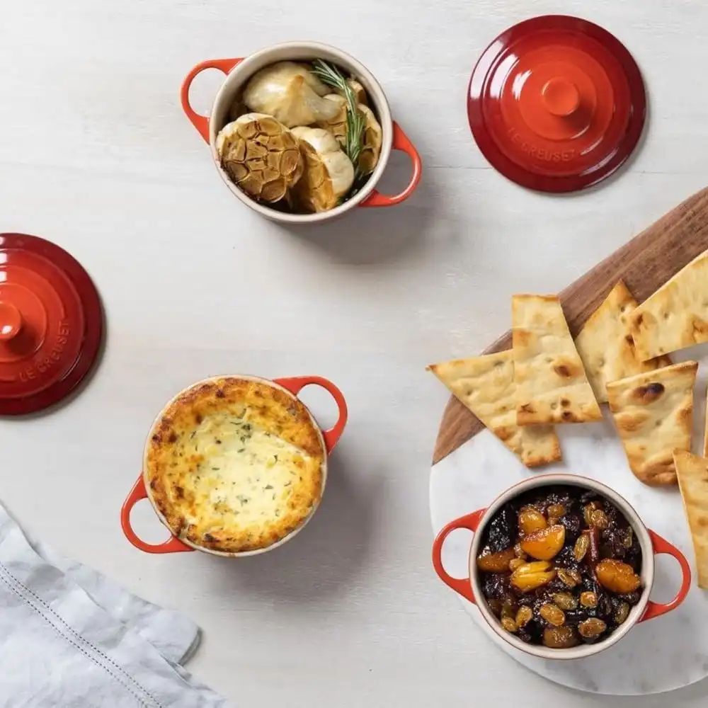 Alternative view of Le Creuset Mini Cocottes & Cookbook (Set of 4) | Cerise