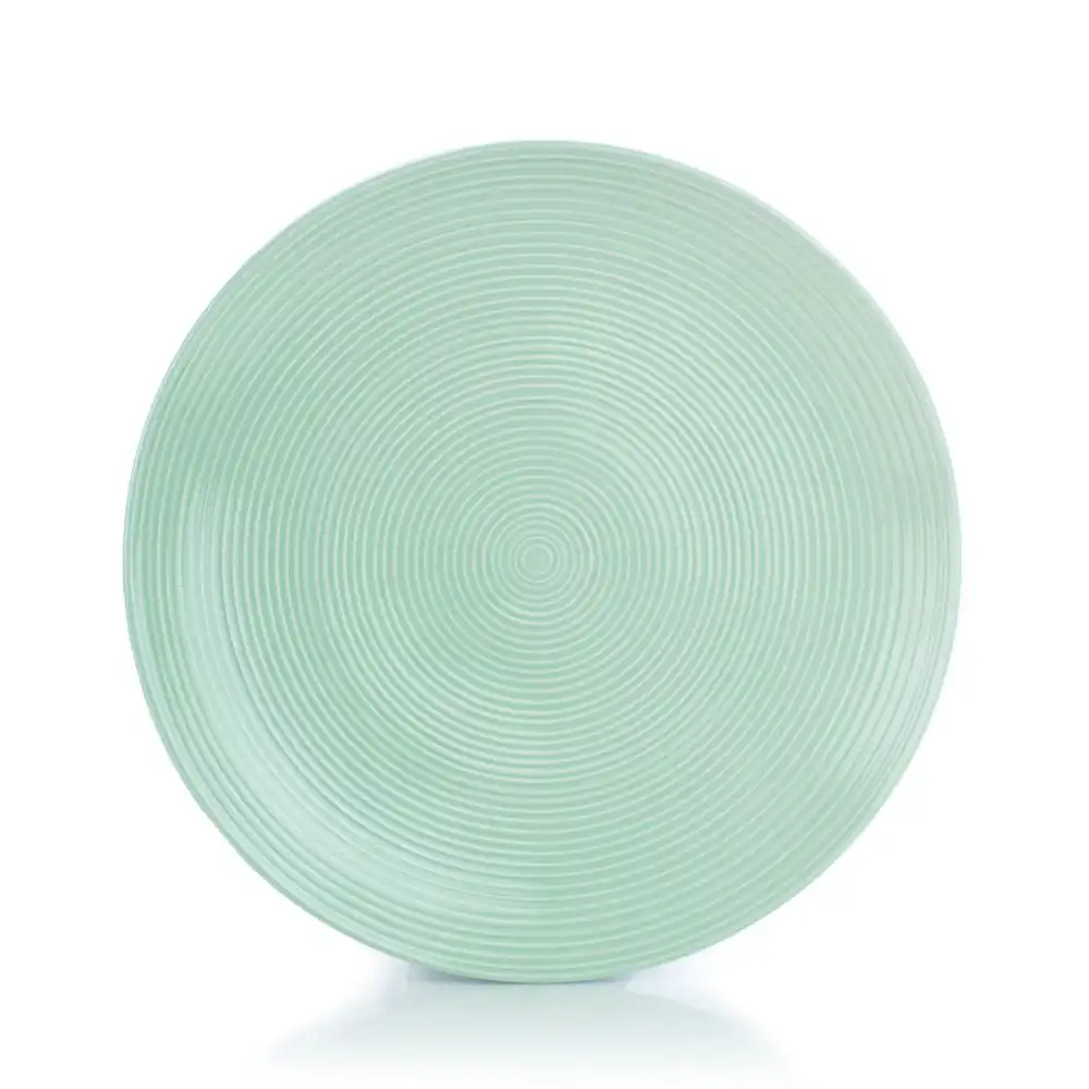 Alternative view of Everything Kitchens Colorful Glazed 10.5" Dinner Plates (Set of 4) | Light Green