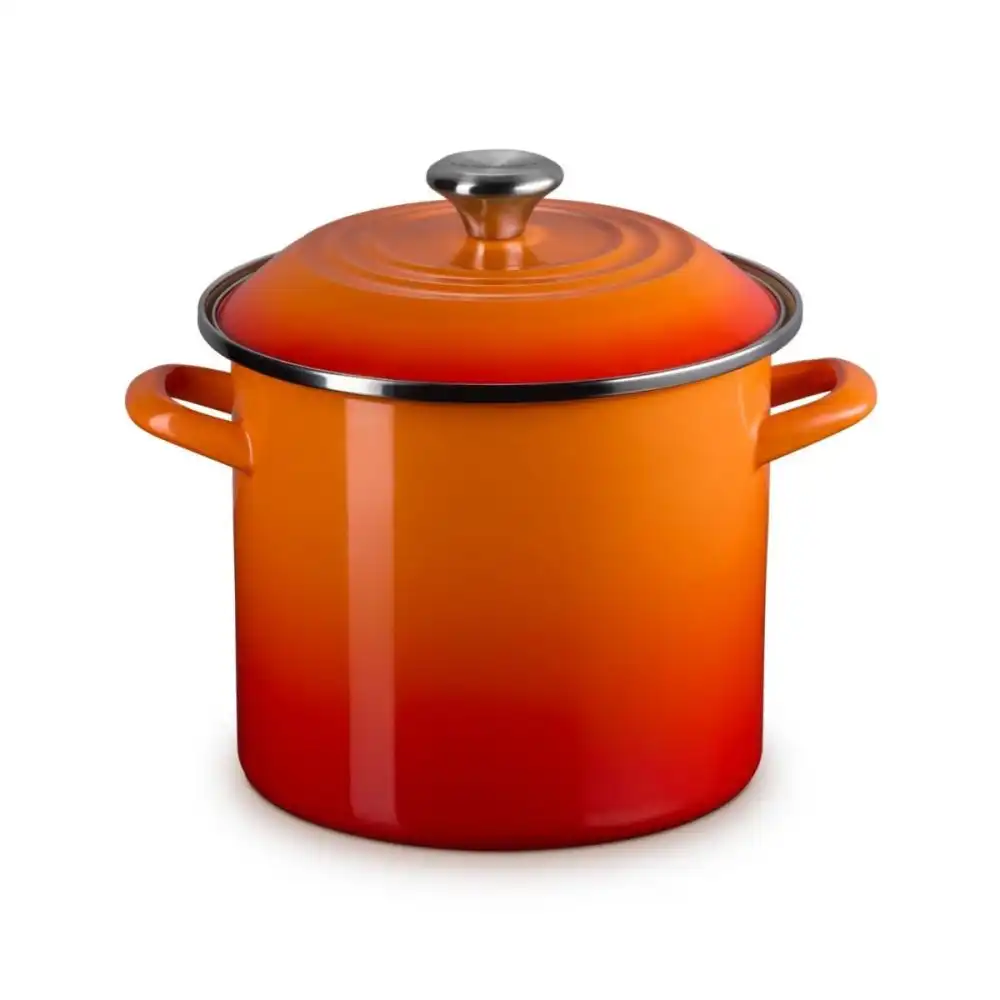 Alternative view of Le Creuset 8 Qt. Enamel On Steel Stockpot with Stainless Steel Knob | Flame