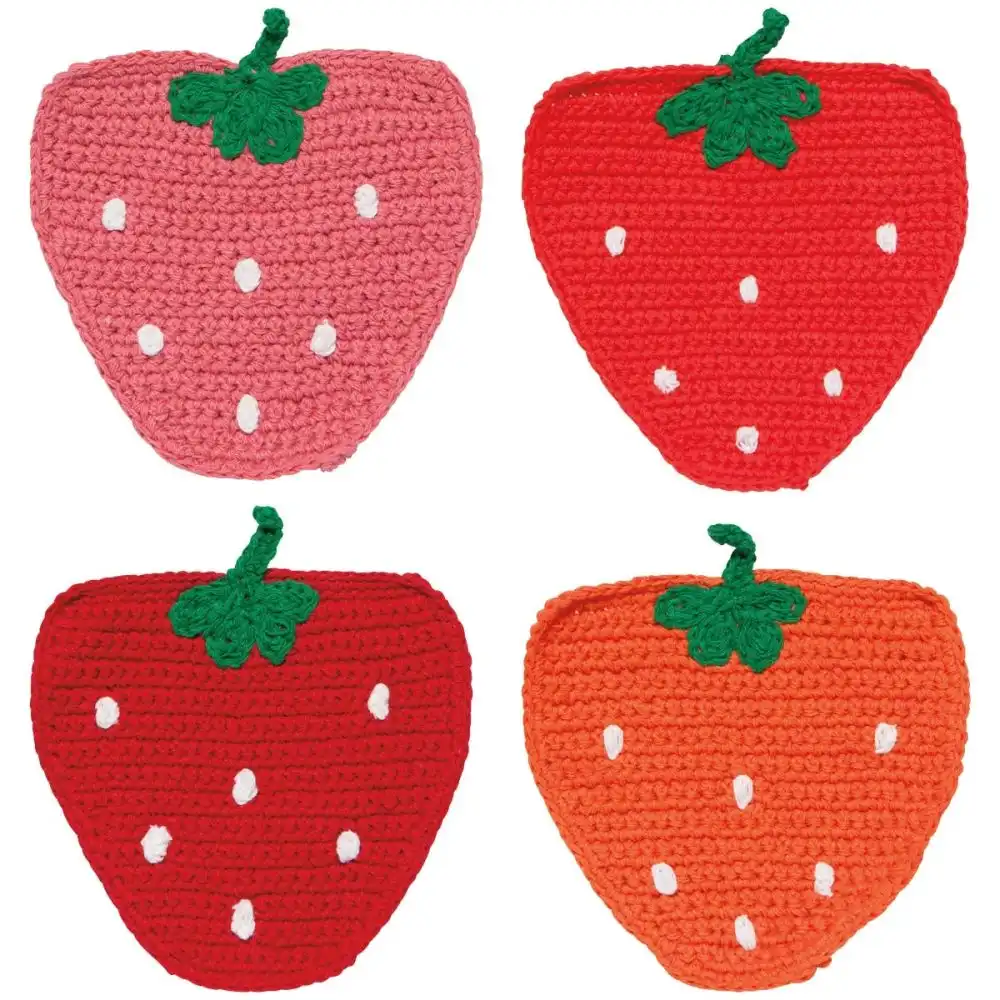 Danica Jubilee Crochet Coasters (Set of 4) | Berry Sweet