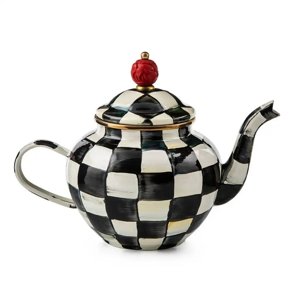MacKenzie-Childs Courtly Check 4-Cup Teapot