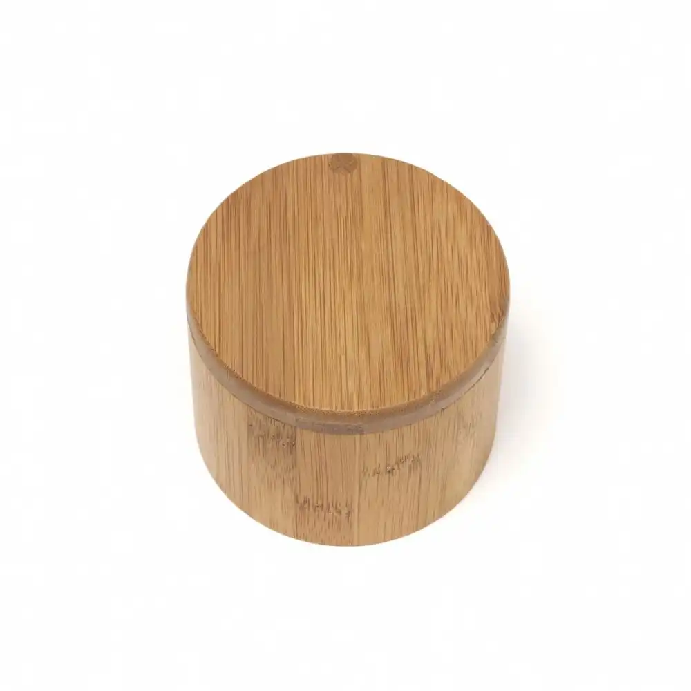 Alternative view of Lipper International Bamboo Salt Box with Swivel Cover