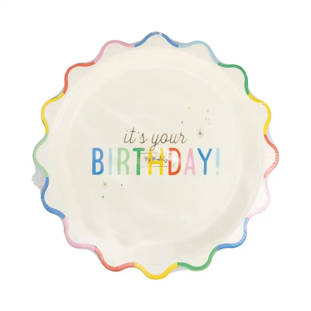 Alternative view of My Mind's Eye 8-Piece Paper Plates | It's your Birthday