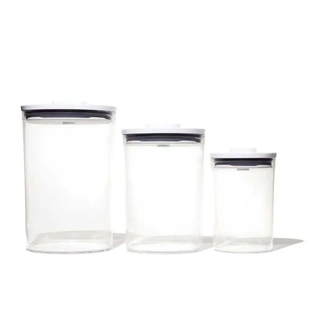 OXO POP 2.0 3-Piece Round Canister Set