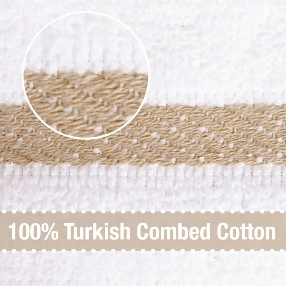 Alternative view of All-Clad Antimicrobial Kitchen Towel | Check Cappuccino